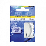 Flashmer HNSS04 Surf Связанные Крючки Черный Blue 4 
