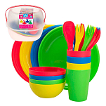 Aktive 16404 Picnic Набор посуды 4 Люди Многоцветный Multicolour 4 People