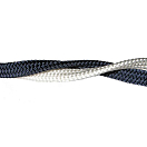 Купить Cavalieri 803214 100 m Плоская плетеная накидка Серый Blue Navy 14 mm  7ft.ru в интернет магазине Семь Футов