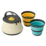 Sea to summit ACK025031-122107 Набор столовых приборов Frontier 1L 3 Единицы Black / Yellow