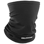 Salomon lc1897100-ns Шарф-хомут Merino Deep Black / White 15x10x5
