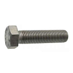 Euromarine 700341-UNIT A4 DIN 933 8x25 mm Винт с шестигранной головкой Silver
