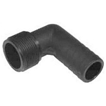Forespar 108-901000 Male HECM Локоть Черный  1/2-5/8´´ 