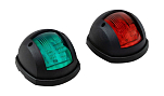 Огни ходовые 87х99 мм комплект (красный, зеленый), черный, LED, 12-24 В GUMN YIE LPSDLPTLED0481
