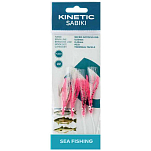 Kinetic F113-204-045 Sabiki Micro Octopus Рыболовное Перо Бесцветный Pink UV