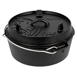 Petromax ft4.5-t Голландская печь с плоским основанием 4.5L Черный Black