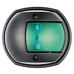 Бортовой огонь Sphera Design Compact 12 зелёный 112,5° 12В 10Вт 80x70x42мм видимость 1 миля в корпусе из черного АБС-пластика для судов до 12м, Osculati 11.408.02