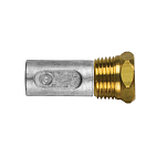 Цинковый анод Tecnoseal 02350T Ø14x33.5мм стержневой с латунной заглушкой 1/2''Gas для двигателей Lombardini