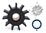 JOHNSON PUMP 09-1027BT Крыльчатка для Volvo Penta/Yanmar/Perkins/Nanni
