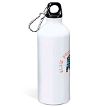 Kruskis MD4049S101C119 Slam Dunk Алюминиевая бутылка для воды 800ml Белая White