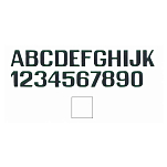 International letterfix 59590158 8 Наклейки с цифрами Бесцветный White 200 mm 