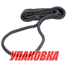 Веревка из сверхпрочного полиэфира с огонами для крепления кранца, d6 мм, L1,5 м, черный (упаковка из 4 шт.) Osculati 06-444-54_pkg_4