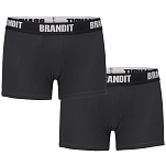 Brandit 4501-196-XXL Боксёр Logo 2 Единицы Черный  Black / Black 2XL