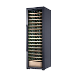 Винный шкаф компрессорный отдельностоящий Libhof Gourmet GR-183 Black 595х705х1955мм на 183 бутылки черный с белой подсветкой с угольным фильтром