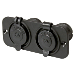Talamex 14504074 Промывочная рама Doulbe с USB 2.4A&Standard Разъем Черный Black