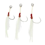 Blue crab BCASSISTSINGLE3/0-ORWH-OS Assist hook Single 3 Единицы Бежевый Orange / White 3/0