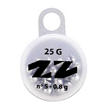 ZunZun 70111-UNIT Round Cutted 25g Ассортимент свинца  Silver 1.3 g