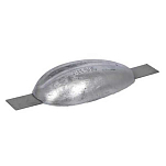 Super marine ANO905 1.2kg Приварной цинковый анод Серебристый Grey