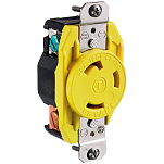 Hubbell 36-HBL305CRR Блокирующая розетка 30A 125V Желтый