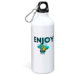 Kruskis MD4049S101C225 Enjoy 800ml Алюминиевая бутылка Белая White