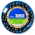 Zebco 6000902 Split Shot Ассортимент свинца Голубой Blue 100 g 