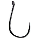 Akami 014118 Chinu-Ring Крючки С Одним Глазком 20 единицы Черный Black 0.08 