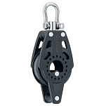 Harken 2637 Carbo 40 Mm Шкив с поддержкой Черный Black / Silver