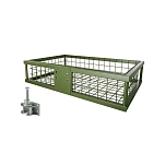 Eurohunt A-102930 Задний багажник с вилочным соединением Green 89x58.5x20 cm Hunt