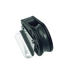 Barton marine 7801151 350kg 8 mm Одиночный вертикальный шкив с канатной опорой Бесцветный Black 30 x 63 mm 
