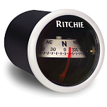 Компас Ritchie Navigation Sport X-21WW картушка 51мм 12В 94x64мм врезной вертикальный с конической картушкой чёрный/белый