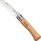 Opinel 001221 Blister N°07 Round Ended Knife Коричневый Natural 8 cm