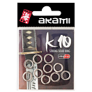 Купить Akami 300042 KA-101 Кольца Серый  Silver 10 mm  7ft.ru в интернет магазине Семь Футов