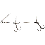 Westin T29-408-119 Pro Shallow Rig Двойной Крючок Серый Steel 1/0