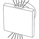 SQUARE built-in courtesy blue light up/downward, Osculati 13.188.33
