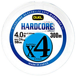 Duel 133713 Hardcore X4 Плетеный 300 m Белая  Multicolour 40 Lbs 