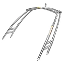 Купить Monster tower 64196 MTK SOT405 Алюминиевая опора для вейкборда Silver 64 mm 7ft.ru в интернет магазине Семь Футов