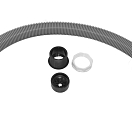 Гофра кабель-трассы D40/d32 мм, L800 мм, серая Ceredi 6880-50