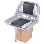 Talamex 75889033 Складывающееся сиденье Basic Plus Серый Grey / Blue