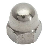 Euromarine 700011-UNIT A4 DIN 1587 10 mm Глухая гайка Серебристый Silver