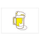 Купить Флаг "Пьем пиво" Adria Bandiere 27B83 20х30см 7ft.ru в интернет магазине Семь Футов