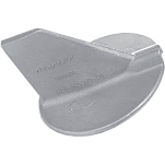 Martyr anodes 194-CM6E54537101A Yamaha 6E5-45371-01 Skeg Анод Серебристый Grey
