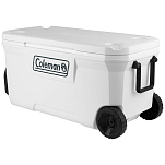 Coleman 2000037402 Marine Xtreme 90.2L Жесткий портативный холодильник на колесах  White