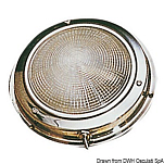 Plafoniera inox luce Led diam. 169 mm