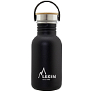 Купить Laken BSB50NE Basic 500ml Крышка из нержавеющей стали и бамбука Черный Black 7ft.ru в интернет магазине Семь Футов