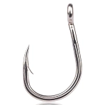 Mustad 10881UN-TS-4/0-5U Однобородный крючок с бородкой UN Jigging Серебристый Titan Steel 4/0