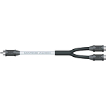 Jensen marine 650-MARCAYMFFR Y-Cable Один мужчина/двойная женщина Серебристый