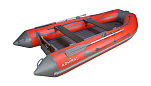 Надувная лодка ПВХ, Адмирал 380 НДНД, роульс, рым, красный/серый NF-00000151_RR_RG