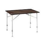 Стол складной Outwell Berland M 531130 68x100x55-73см из алюминия с регулируемыми по высоте ножками деревянная отделка