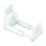 Jr products 342-20595 Универсальная направляющая для дверной рамы Серебристый White
