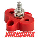Клемма-штифт одинарная, M6, красная (упаковка из 16 шт.) Marine Rocket 4620136056861_pkg_16